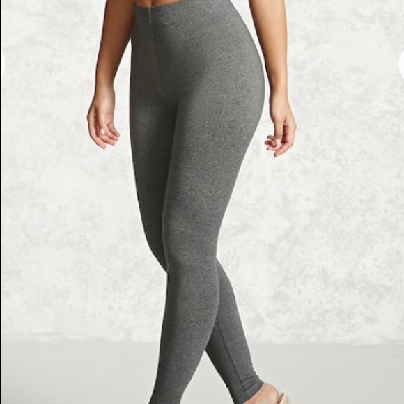 Forever 21 Pants - 🛑SOLD🛑Charcoal Gray leggings. NWOT